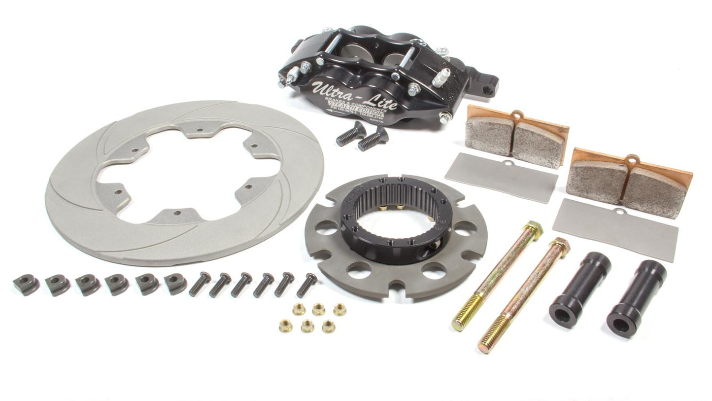 Red Devil / Ultra Lite Brakes Brake Kit Inboard New TI Rotor Black MPN RDB410-8113B Sprint Car