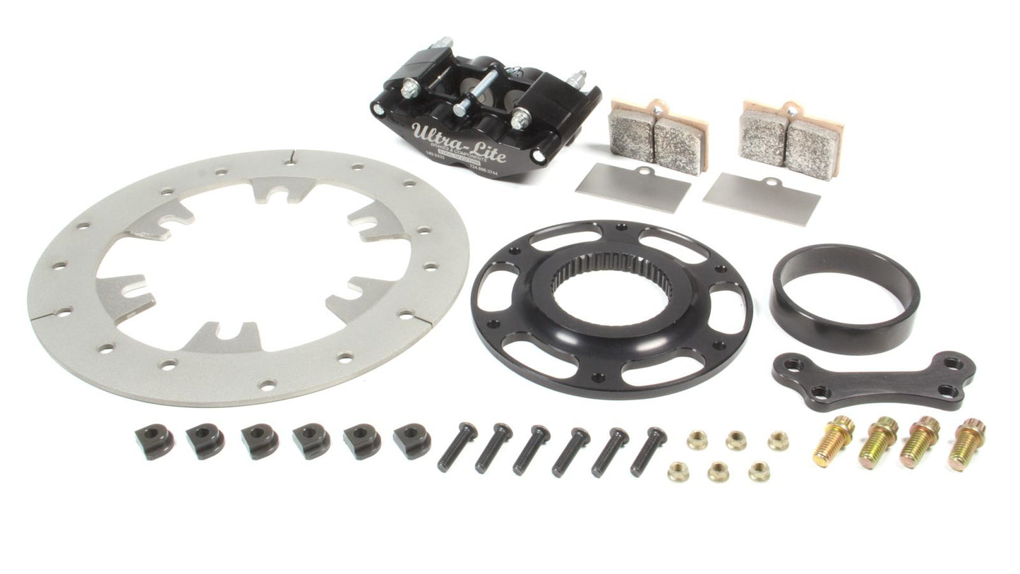 Red Devil / Ultra Lite Brakes Right or Left Rear Brake Kit TI Rotor Black MPN RDB410-9400B Sprint Car