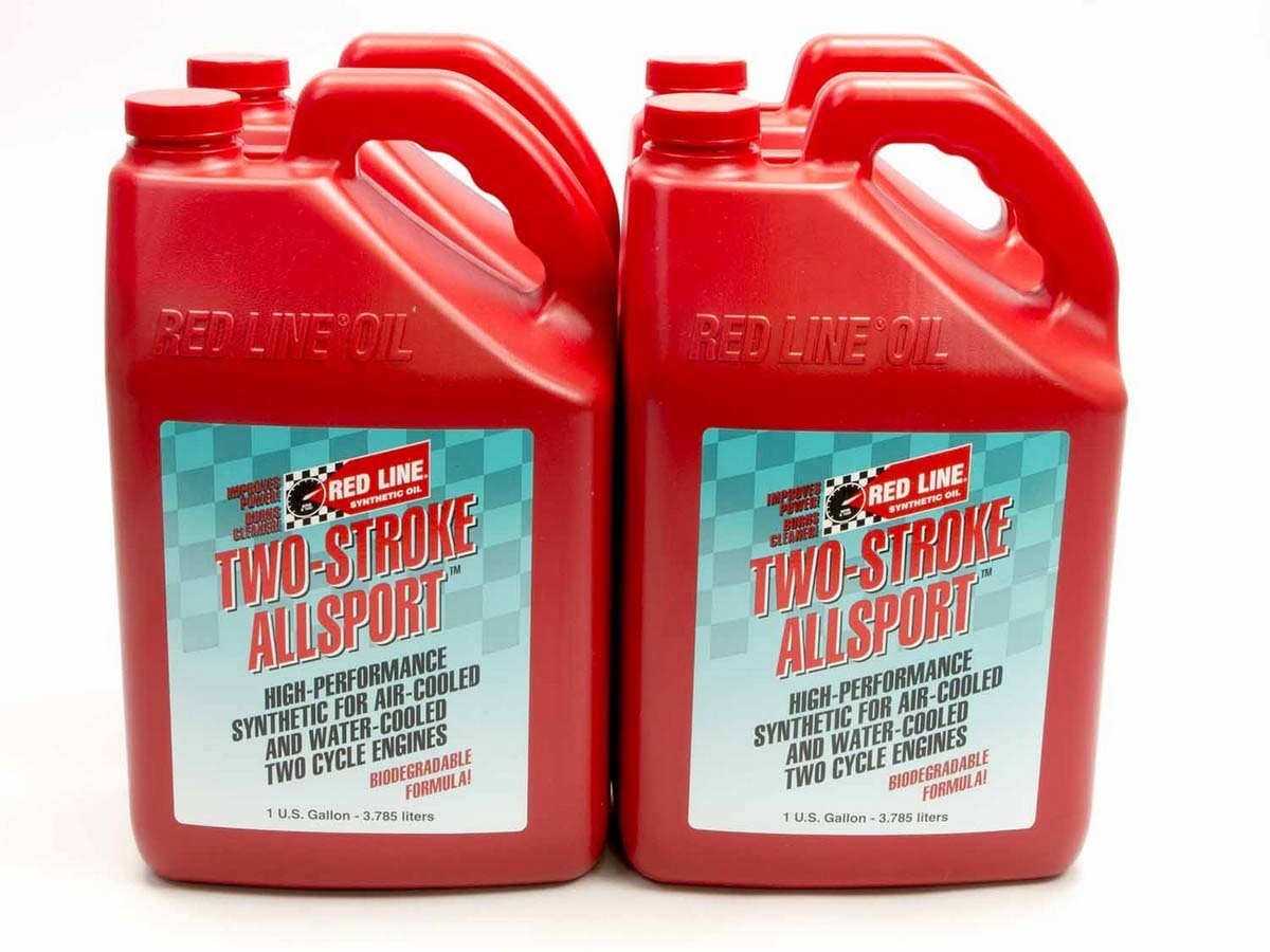 Redline Oil Two Stroke Allsport Oil Case 4 x 1 Gallon RED40825