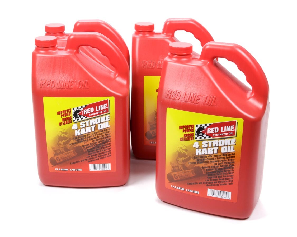 Redline Oil 4 Cycle Kart Oil Case 4x1 Gallon MPN RED41225