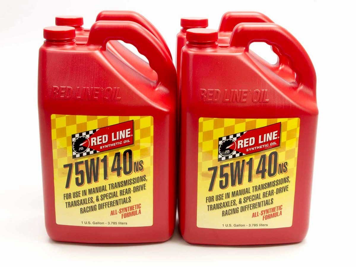 Redline Oil 75W140NS GL-5 Gear Oil Case 4x1 Gallon MPN RED57125
