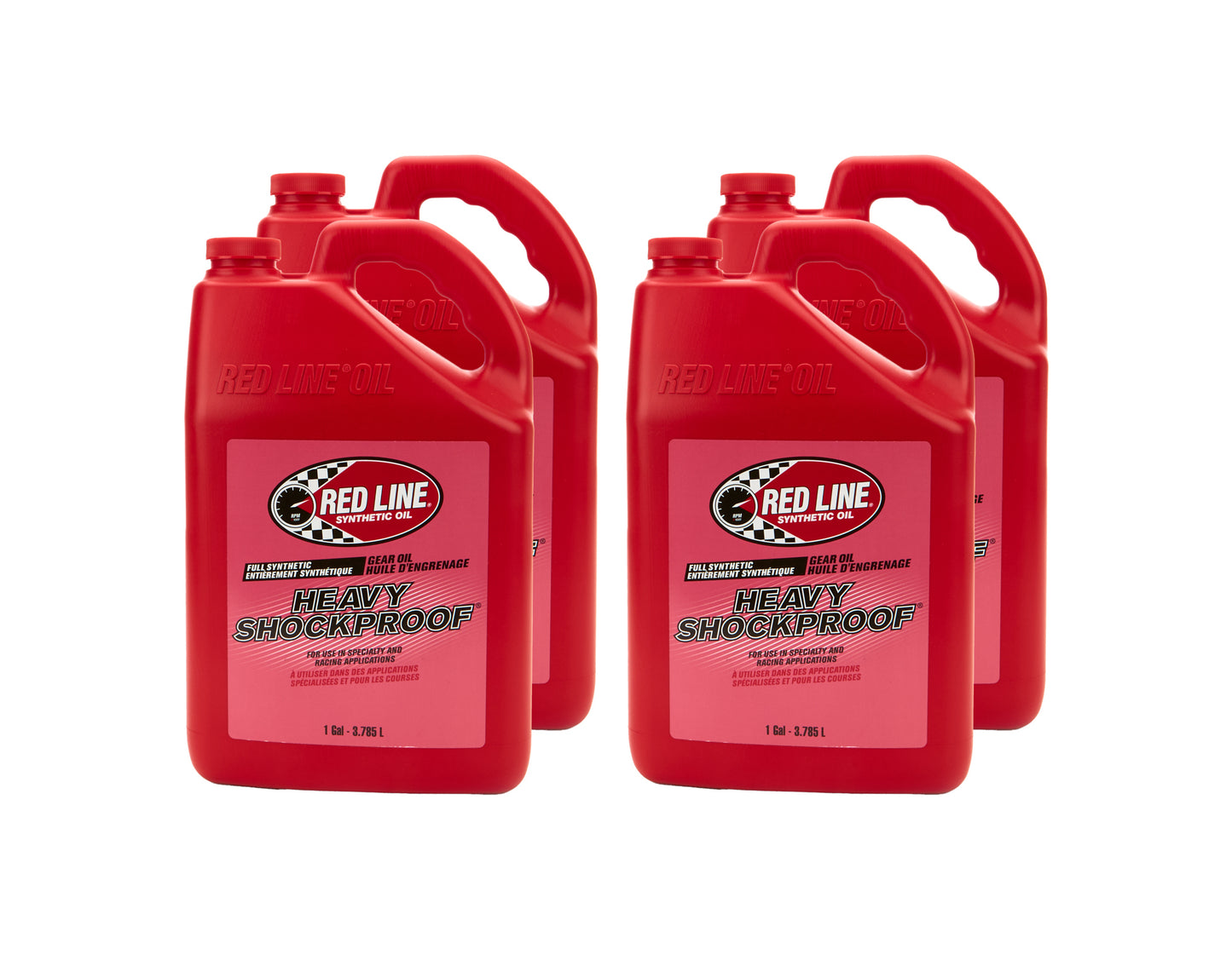 Redline Oil Heavy ShockProof Gear Oil Case 4 x 1 Gallon RED58225