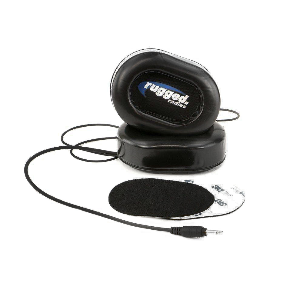 Rugged Radios Speaker Kit Helmet Ear Cups 3.5mm Cord MPN RGRPRO-POD For Audi