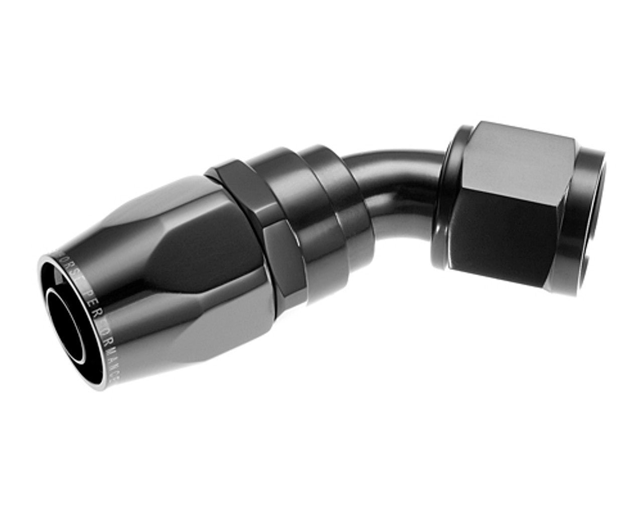 Redhorse Performance 4AN Swivel Hose Ends Black 45 RHP1045-04-2