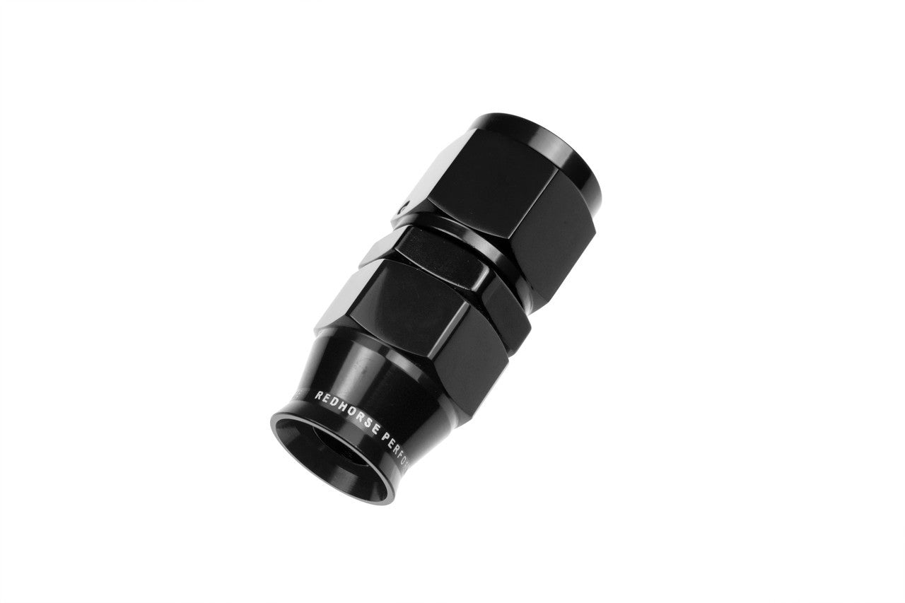 Redhorse Performance 6AN PTFE Hose Ends Black STR RHP1200-06-2