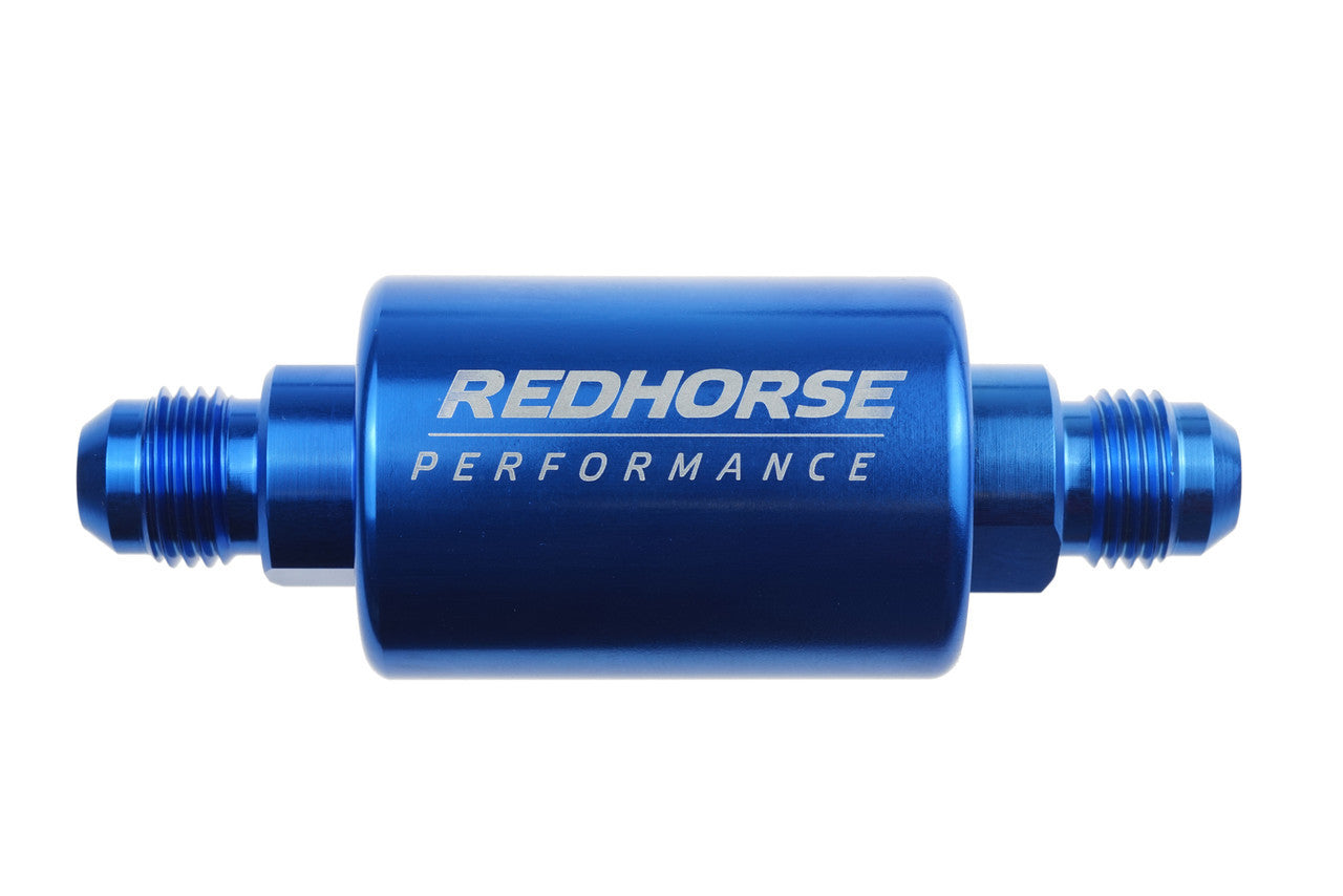 Redhorse Performance 8AN Fuel Filter- Blue RHP4151-08-1