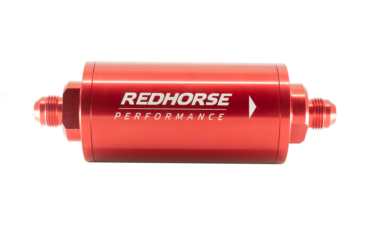 Redhorse Performance 8AN Fuel Filter Red RHP4651-08-3