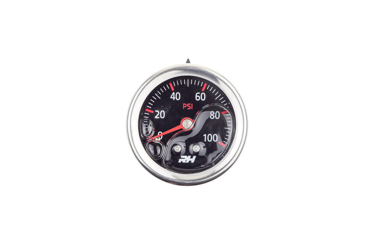 Redhorse Performance Fuel Pressure Gauge Red RHP5001-100-3