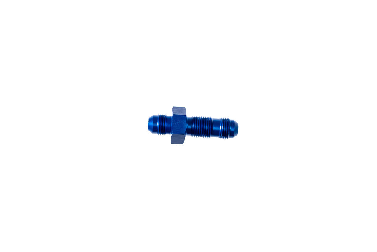 Redhorse Performance 4AN Bulkhead Adapter Blue Male Male Straight RHP832-04-1