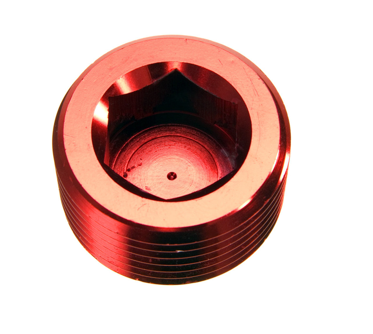 Redhorse Performance 4AN 1/4NPT Pipe Plug Hex Head Red 2/pkg RHP932-04-3