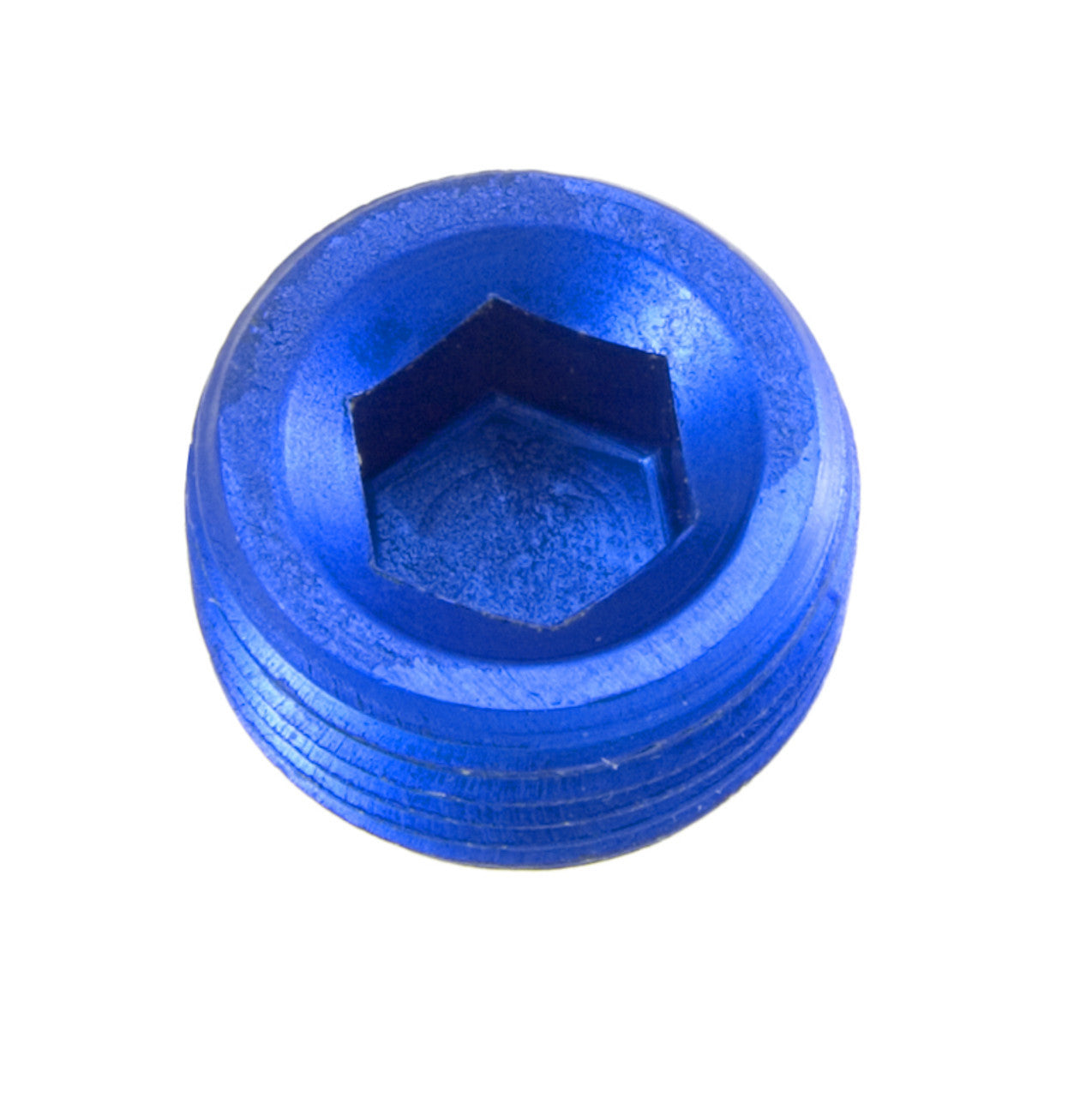 Redhorse Performance 8AN 1/2NPT Pipe Plug Hex Head Blue 2/pkg RHP932-08-1