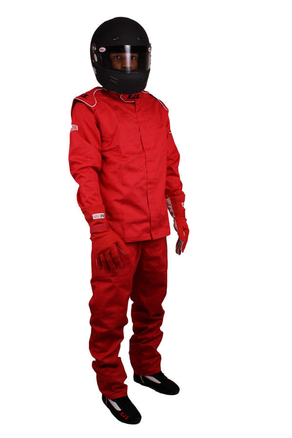 Rjs Safety Pants Red Large SFI-1 FR Cotton MPN RJS200410405