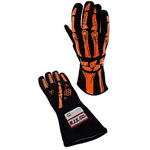 Rjs Safety Double Layer Orange Skeleton Gloves X-Large MPN RJS600090155