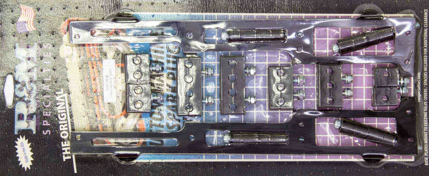 R And M Specialties Spark Plug Wire Loom BBC Black Vertical Style RMW1102-90K