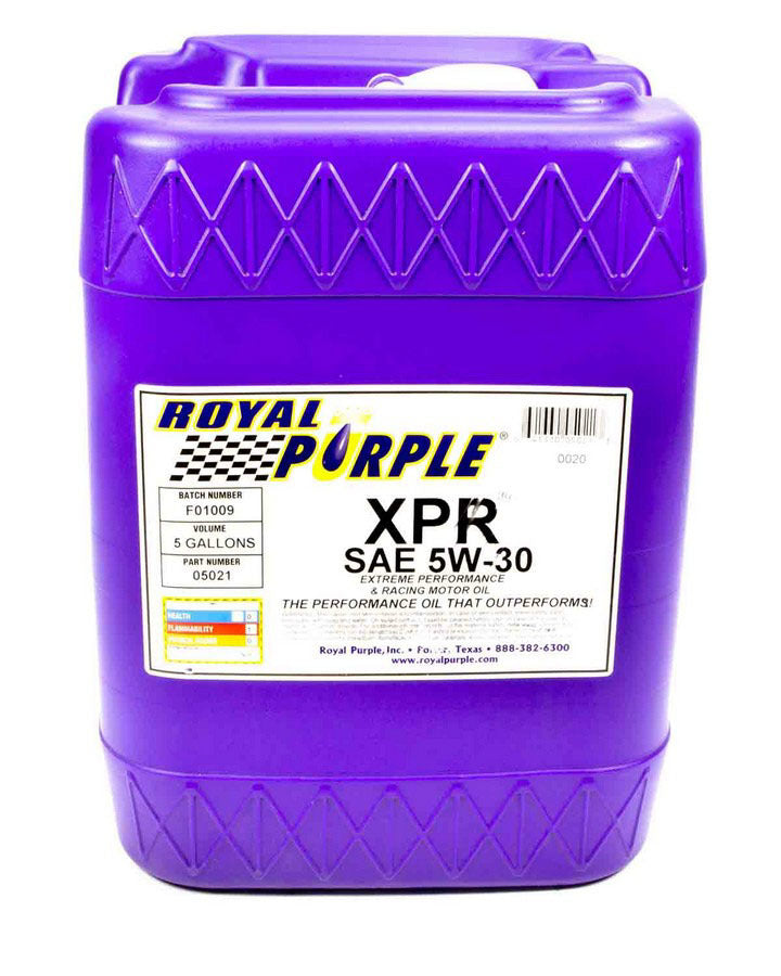 Royal Purple Synthetic Racing Oil XPR 5-Gallon (5W30) MPN ROY05021