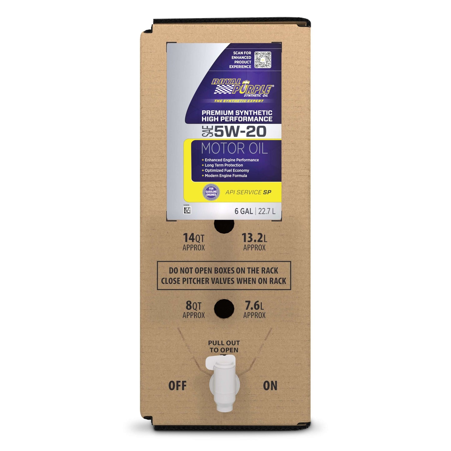 Royal Purple Multi-Grade Motor Oil 5w20 SAE 6 Gallon Box MPN ROY60520
