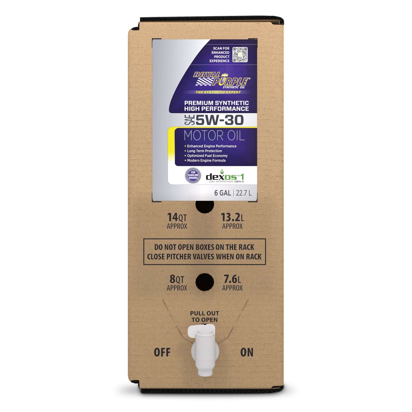 Royal Purple Multi-Grade Motor Oil 5w30 SAE 6 Gal Box Dexos MPN ROY60530