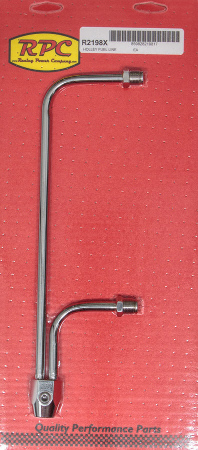 Racing Power Co-Packaged Fuel Line Chrome 8-21/32 in Centers MPN RPCR2198X