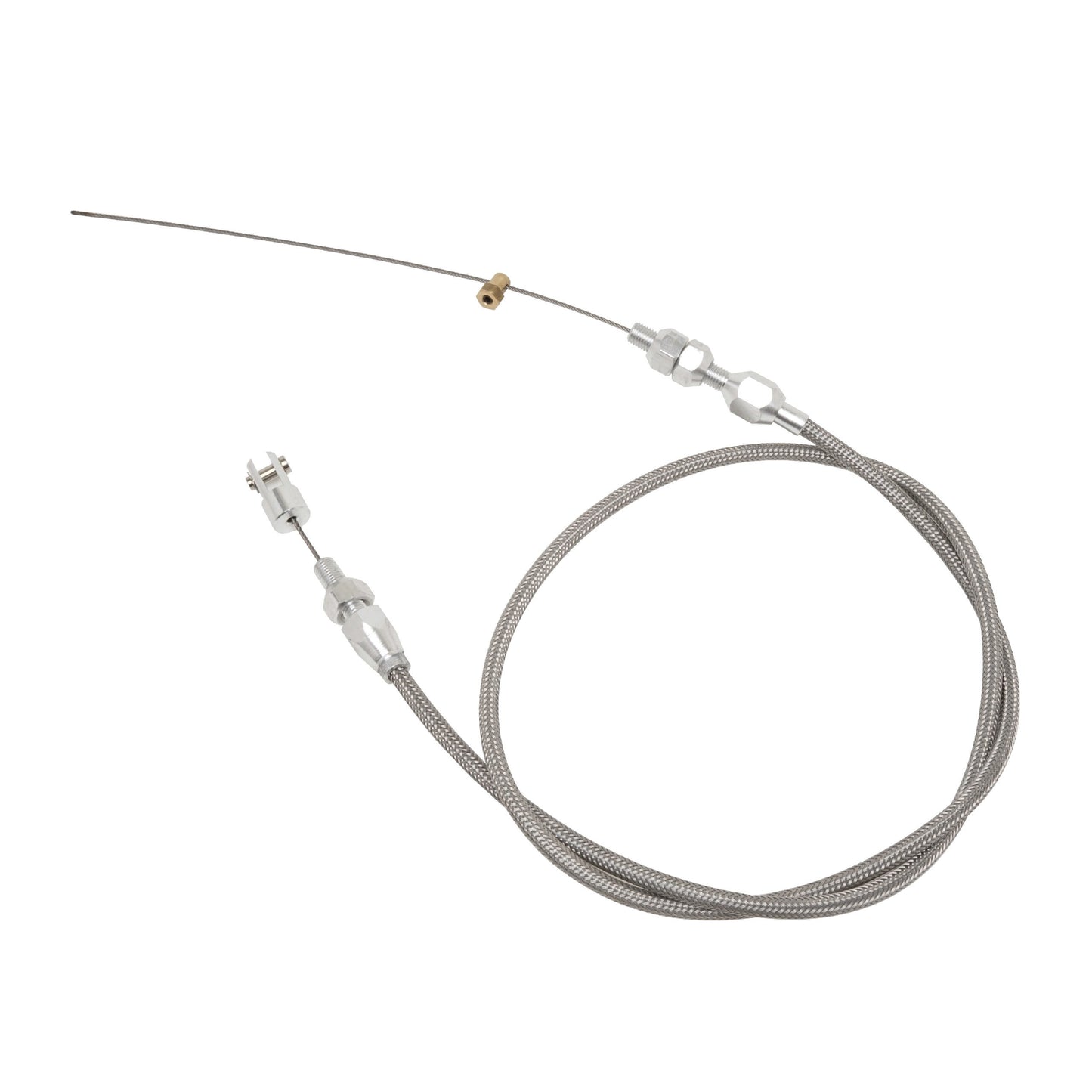 Racing Power Co-Packaged 48in Universal EFI Throttle Cable Stainless RPCR2344