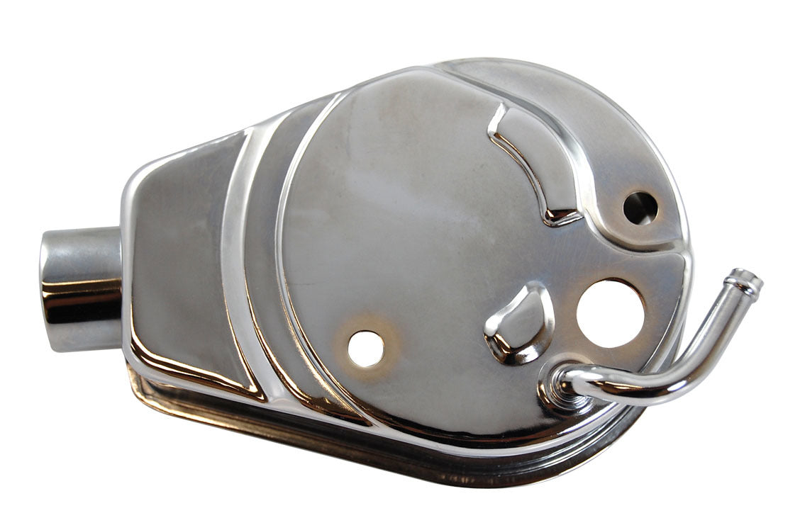 Racing Power Co-Packaged Power Steering Pump Rese rvoir Only Chrome MPN RPCR3812 For GM