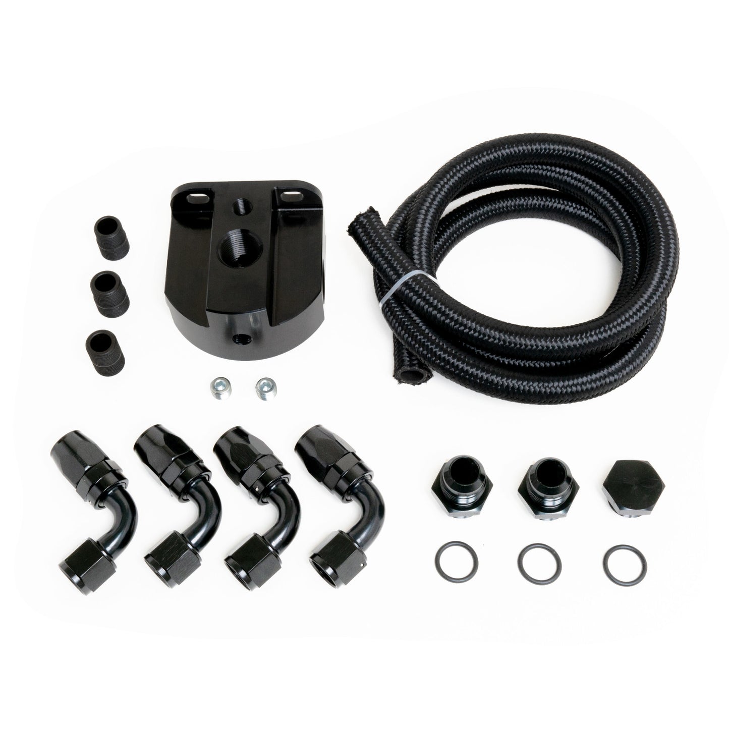 Racing Power Co-Packaged LS Oil Filter Relocation Kit -12 AN MPN RPCR5316