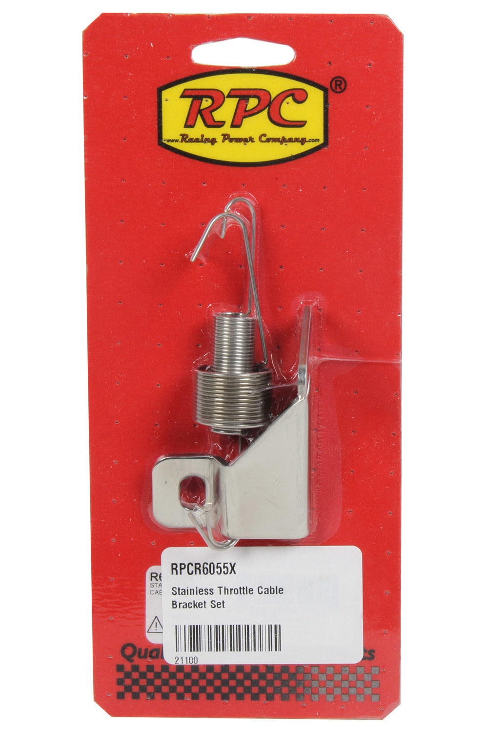 Racing Power Co-Packaged Stainless Throttle Cable Bracket Set RPCR6055X