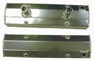 Racing Power Co-Packaged Fabricated SB Chevy Circ le Track Valve Covers Pr MPN RPCR6240 For Chevy