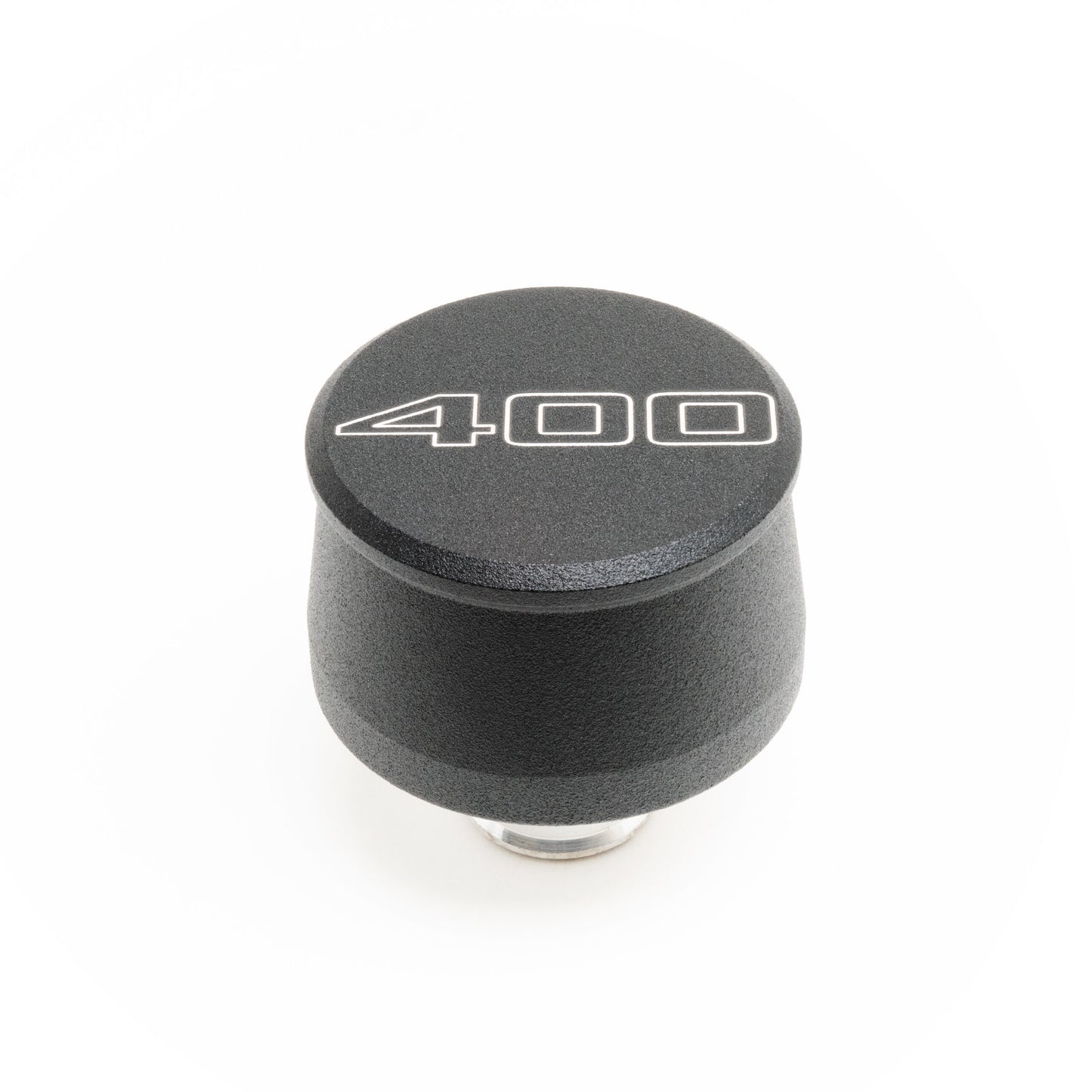 Racing Power Co-Packaged Valve Cover Breather 400 Logo Black Each RPCR8211