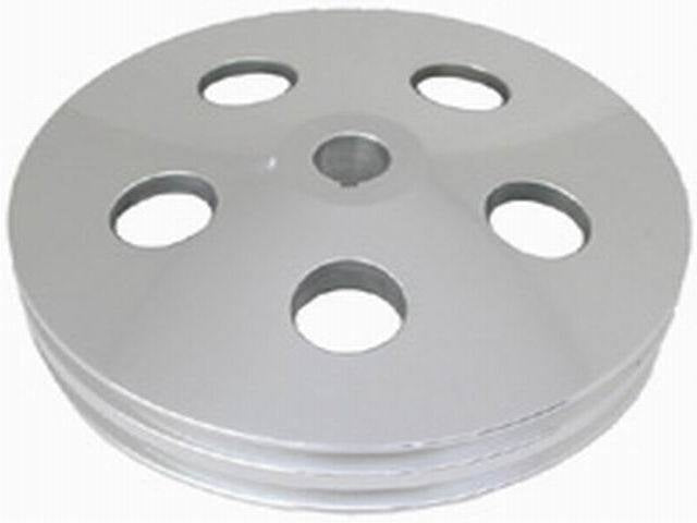 Racing Power Co-Packaged Satin GM Power Steering 2V Pulley w/Keyway MPN RPCR8847