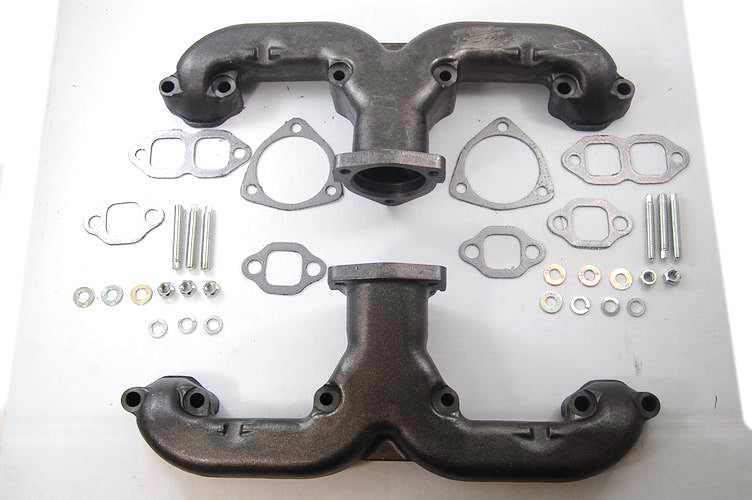 Racing Power Co-Packaged 1955-57 GM Cast Iron Ram Horn Exhaust Manifold MPN RPCR900 For Chevy 1955-57