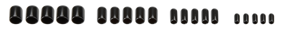 Racing Power Co-Packaged Vacuum Line Caps 20 Pcs. C CAPS (20 KIT ) RPCR9009BK