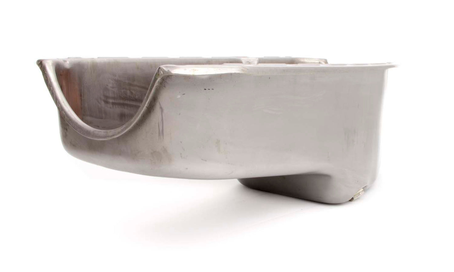 Racing Power Co-Packaged 80-85 SBC Steel Stock Oil Pan Unplated MPN RPCR9092RAW For Chevy