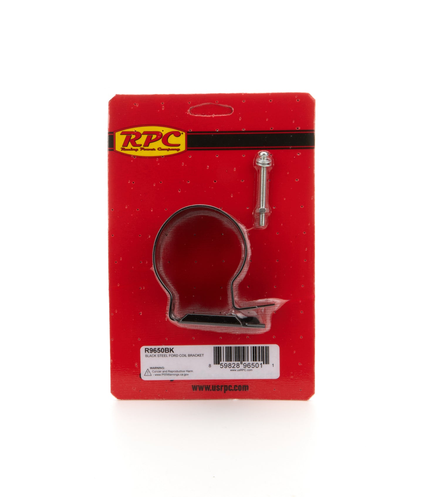 Racing Power Co-Packaged Ford Coil Bracket Black RPCR9650BK