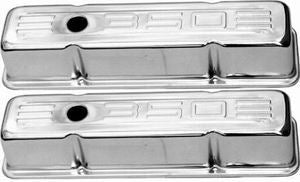 Racing Power Co-Packaged SB Chevy 283-350 Tall Va lve Cover Pair MPN RPCR9841 For Chevy