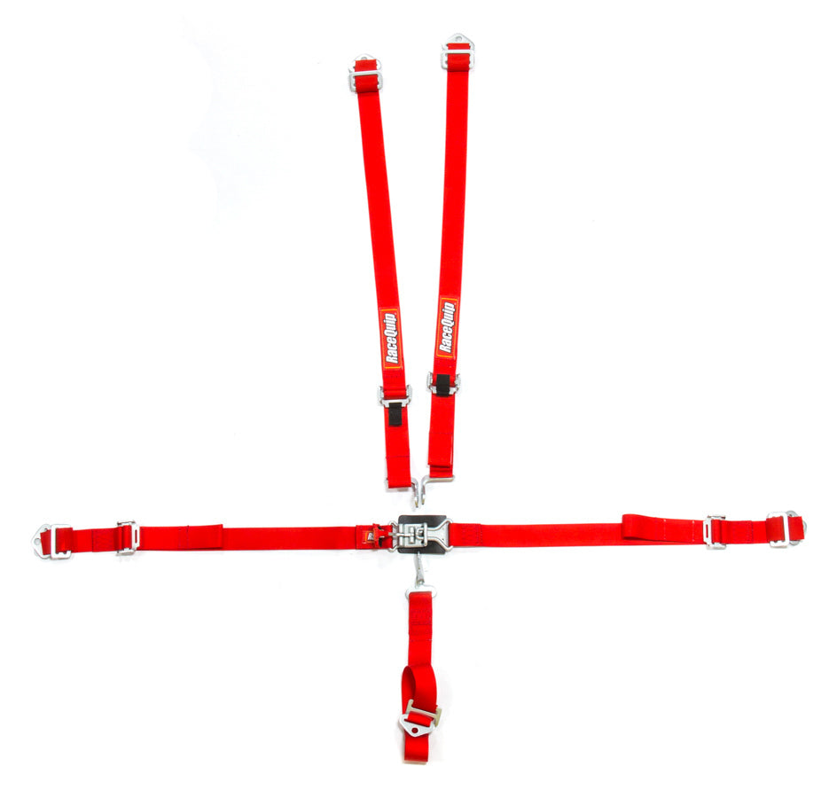 Racequip 5pt Harness Set Jr LL Red MPN RQP709019