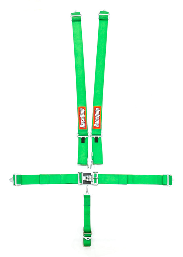 Racequip 5pt Harness Set L&L Green SFI MPN RQP711071