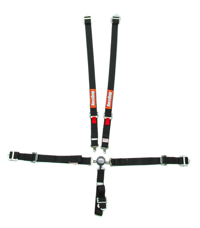 Racequip 5pt Harness Set Camlock Jr Black MPN RQP739009
