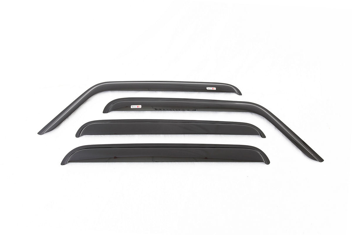 Rugged Ridge Window Rain Deflectors 07-18 Jeep Wrangler JKU RUG11351.12