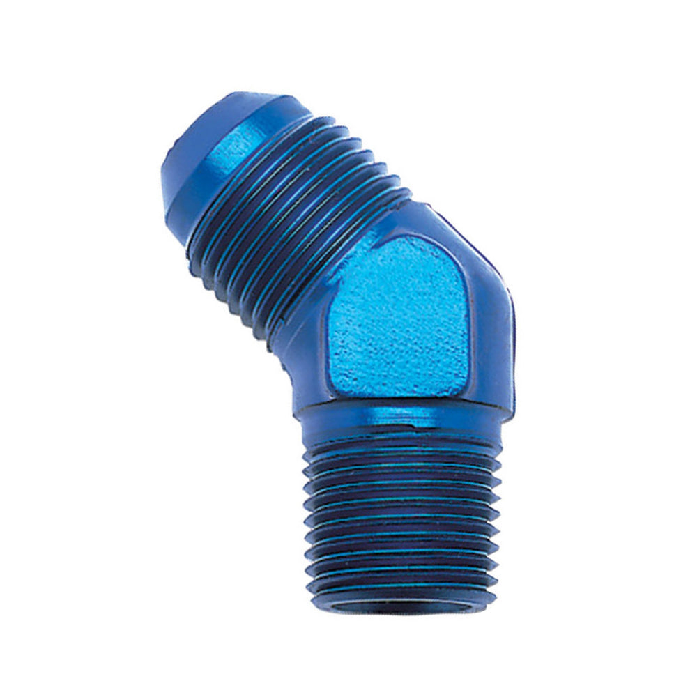Russell Adapter Fitting 6an Male to 3/8 NPT 45 Deg RUS662390