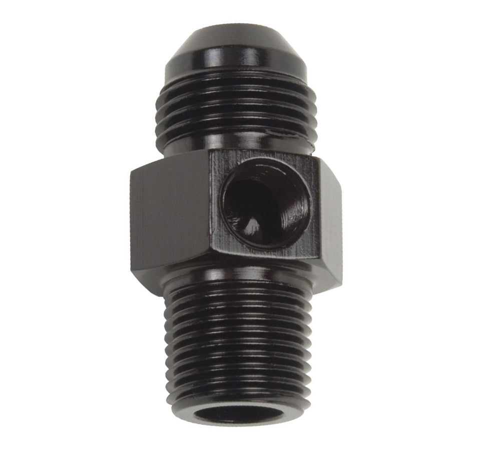 Russell P/C #6 to 3/8 NPT Str Adptr Fitting w/ 1/8 NPT RUS670063