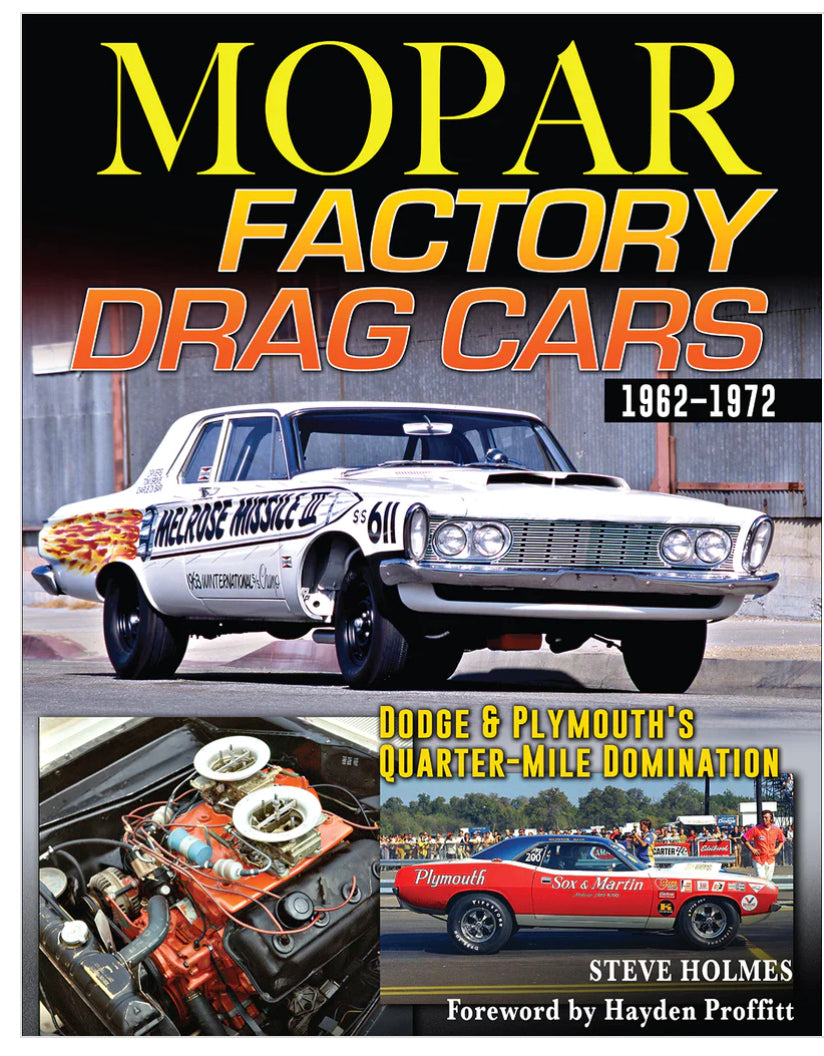 S-A Books Mopar Factory Drag Cars MPN SABCT688 For Dodge, Mopar 1962-1972