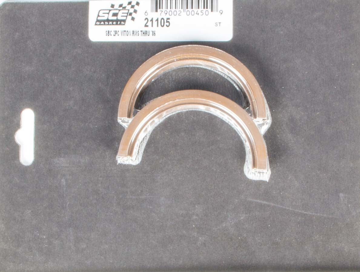 Sce Gaskets SBC Rear Main Seal - 2-Piece Viton MPN SCE21105 For Chevy