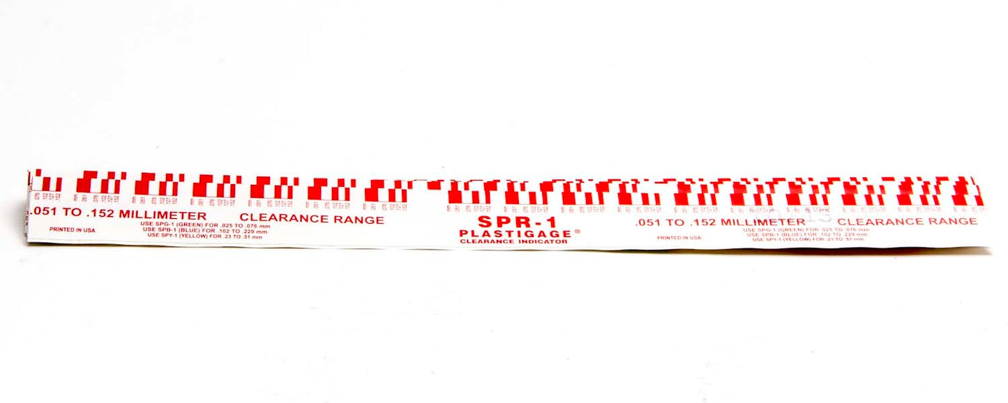 Sealed Power .002in-.006in Plastigage Red MPN SEASPR1-12