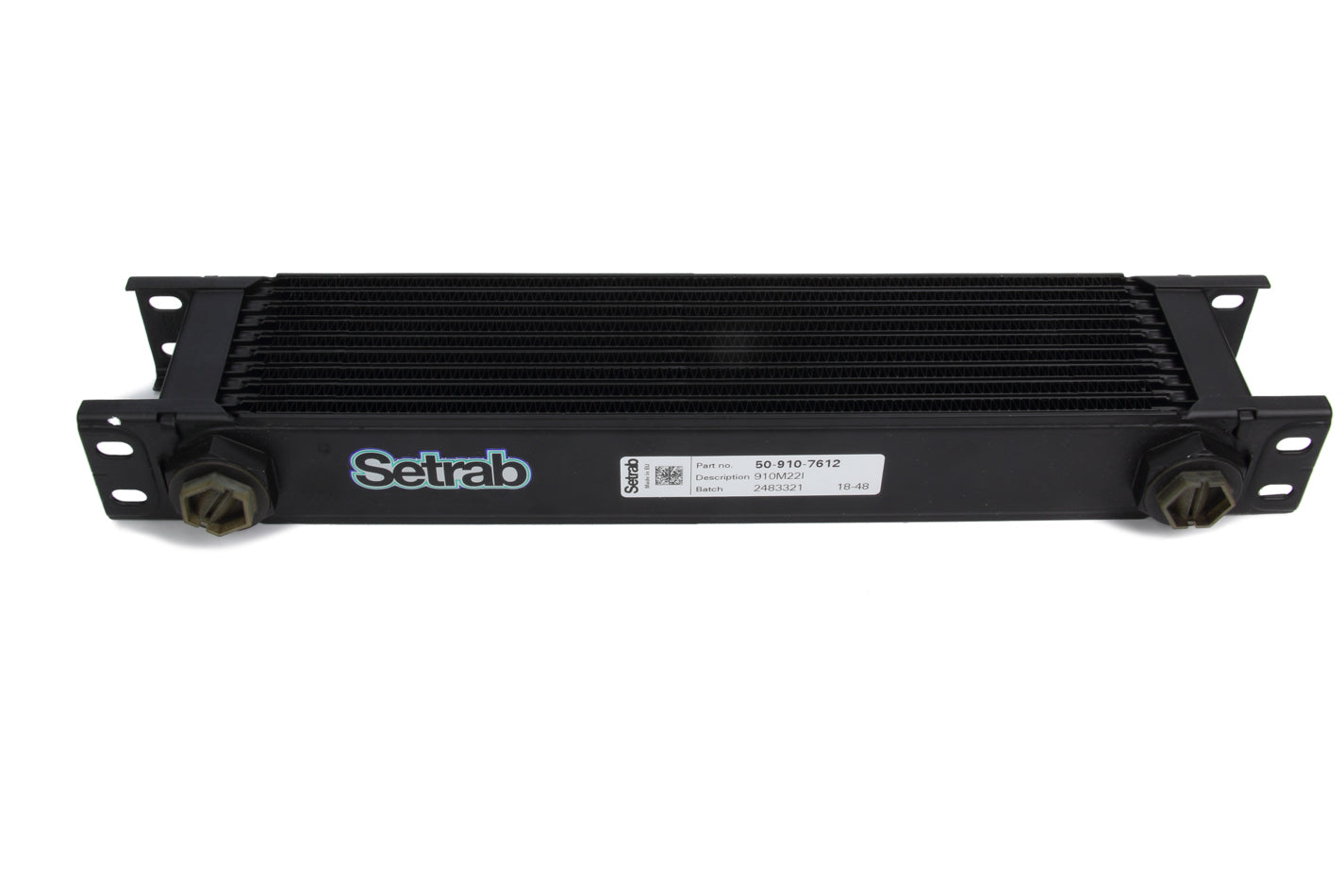 Setrab Oil Coolers Series-9 Oil Cooler 10 Row w/M22 Ports MPN SET50-910-7612 For Universal use