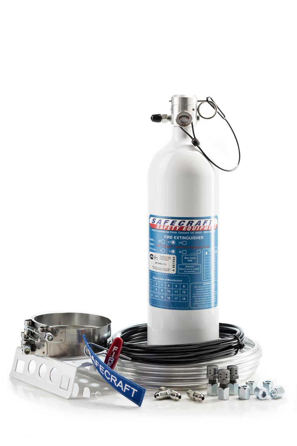 Safecraft Fire System 5lb Novec Pull Cable SFI Drag Race MPN SFCLT5JAB