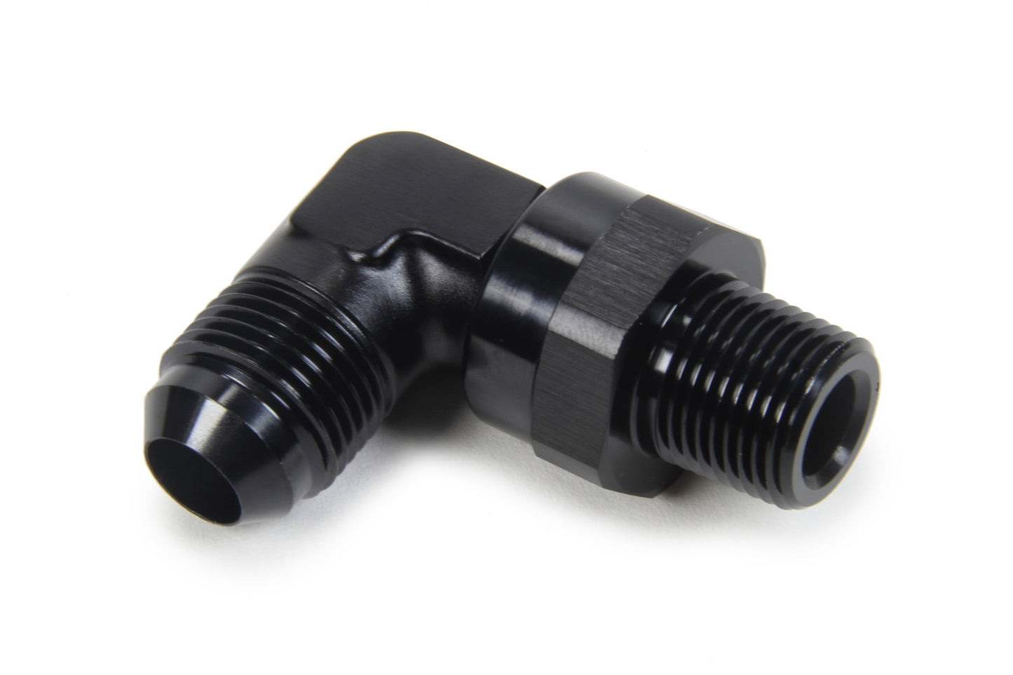 Triple X Race Components AN to NPT Swivel 90 Deg #8 x 3/8 MPN TXRHF-93083-BLK