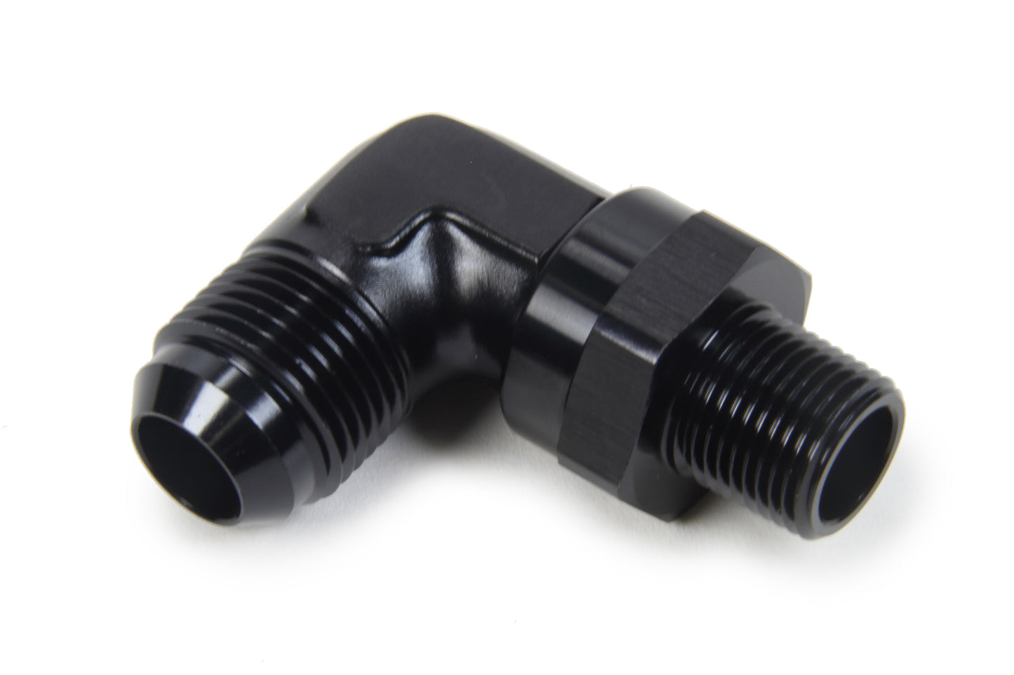 Triple X Race Components AN to NPT Swivel 90 Deg #10 x 3/8 MPN TXRHF-93103-BLK