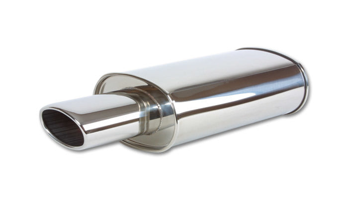 Vibrant Performance STREETPOWER Oval Muffler w/ 4.5in Oval Angle Tip MPN VIB1034 For Universal use