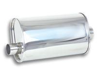 Vibrant Performance S/S Oval Muffler 2-1/2in In 2-1/2in Out- Offset C MPN VIB1106