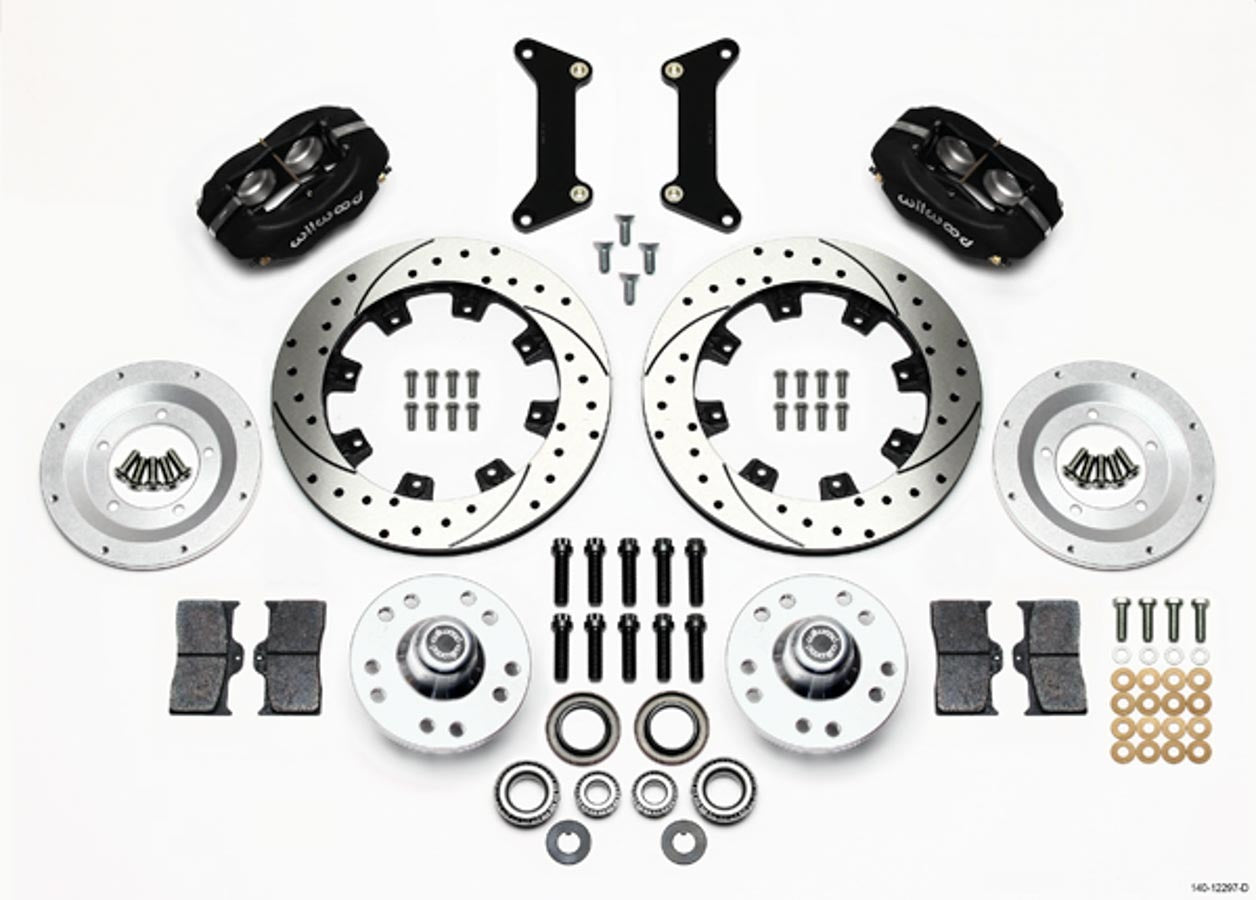 WILWOOD Front Brake Kit 80-87 GM G-Body 4 Piston Caliper WIL140-12297-D